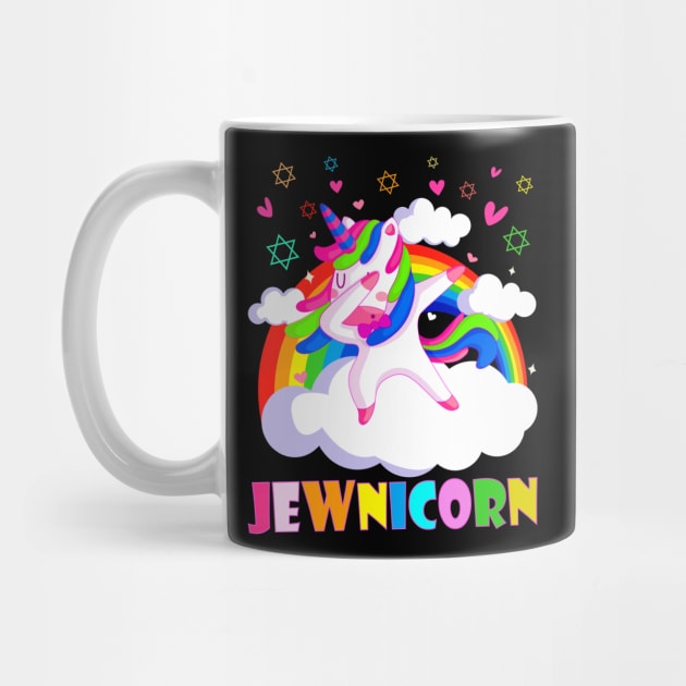 Rainbow Jewnicorn Jewish Unicorn Jew Rosh Hashanah by wonderws